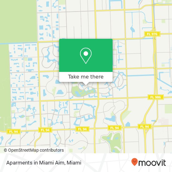 Aparments in Miami Aim map