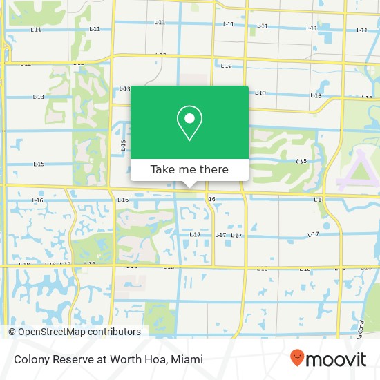 Mapa de Colony Reserve at Worth Hoa