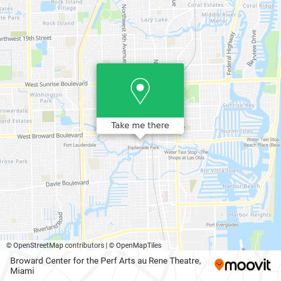 Mapa de Broward Center for the Perf Arts au Rene Theatre