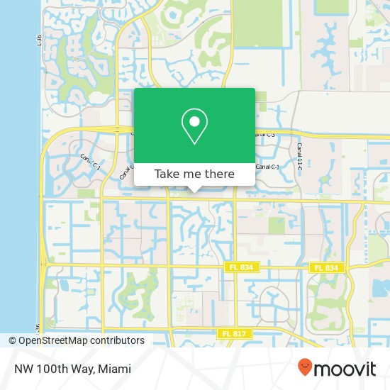 NW 100th Way map