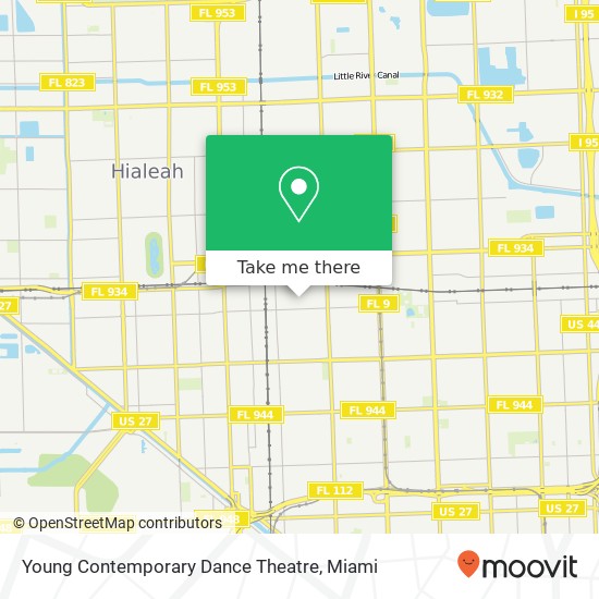 Mapa de Young Contemporary Dance Theatre