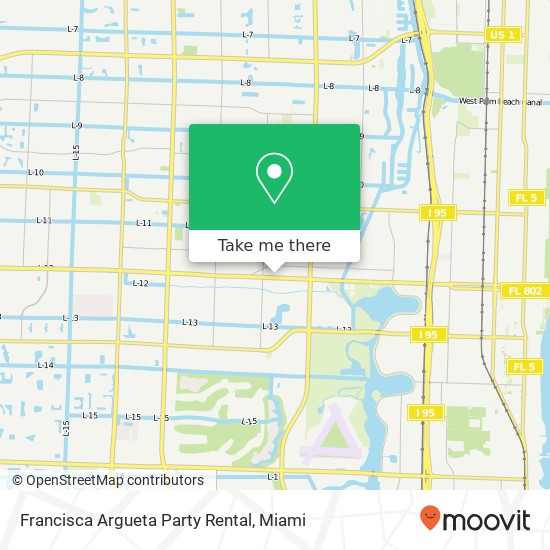 Francisca Argueta Party Rental map