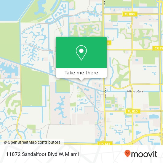 Mapa de 11872 Sandalfoot Blvd W