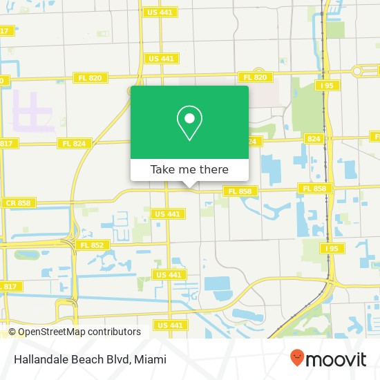 Mapa de Hallandale Beach Blvd