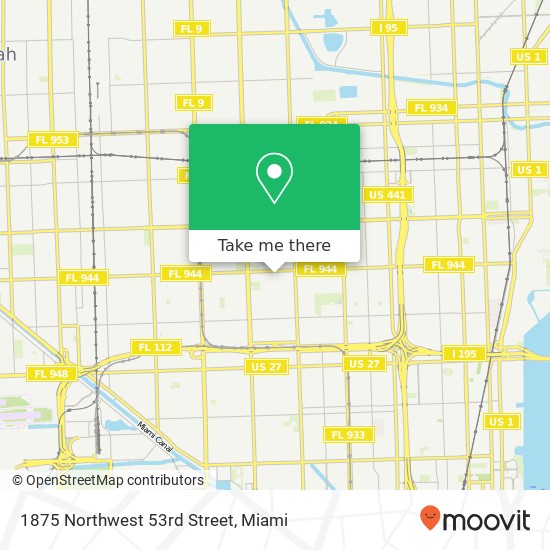 1875 Northwest 53rd Street map