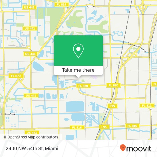 2400 NW 54th St map