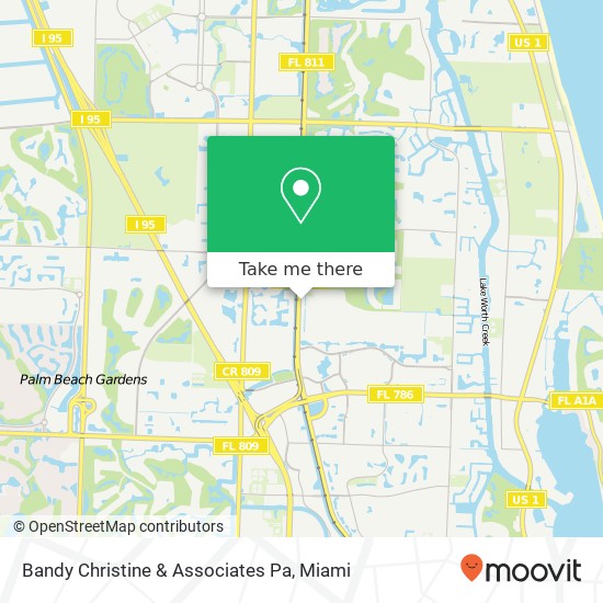 Bandy Christine & Associates Pa map