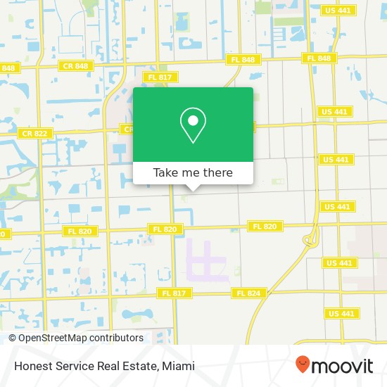 Honest Service Real Estate map