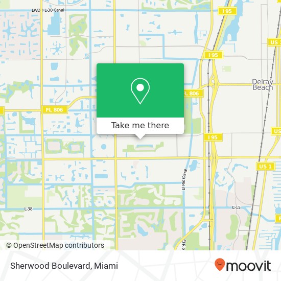 Mapa de Sherwood Boulevard