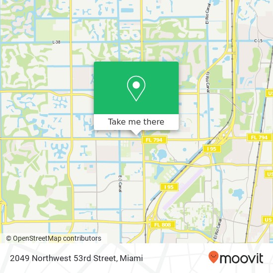 2049 Northwest 53rd Street map