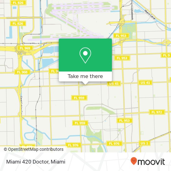 Miami 420 Doctor map