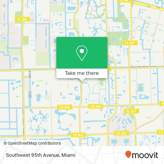 Mapa de Southwest 95th Avenue