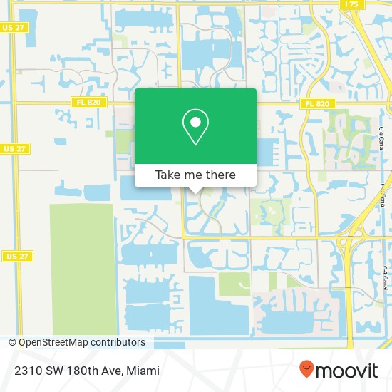 2310 SW 180th Ave map