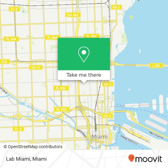 Lab Miami map