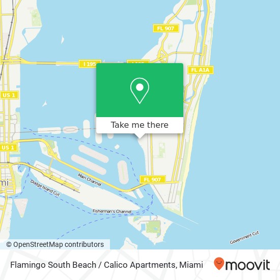 Flamingo South Beach / Calico Apartments map