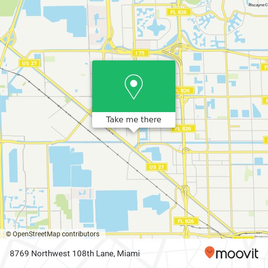 8769 Northwest 108th Lane map