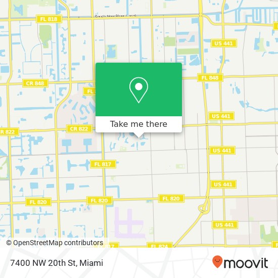 7400 NW 20th St map
