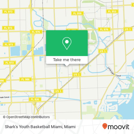 Mapa de Shark's Youth Basketball Miami