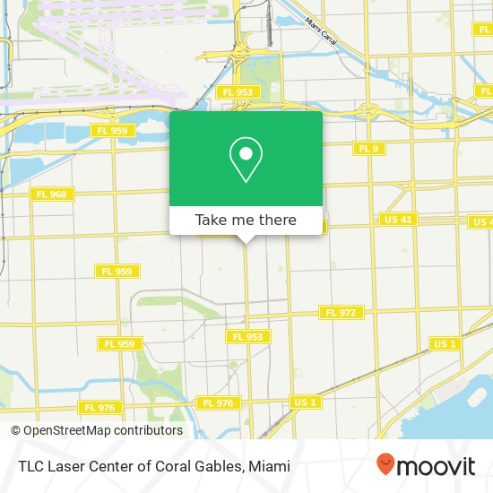 TLC Laser Center of Coral Gables map