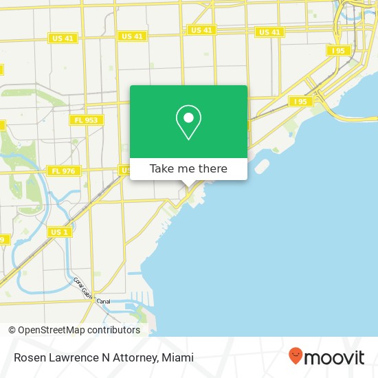 Rosen Lawrence N Attorney map