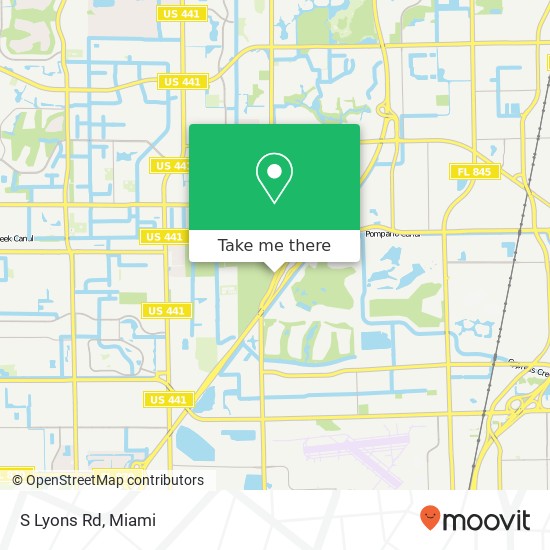 S Lyons Rd map