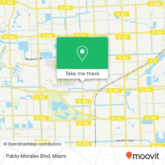 Mapa de Pablo Morales Blvd