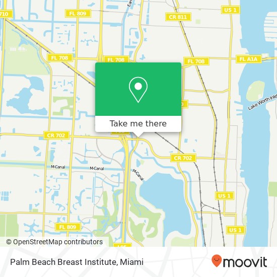 Palm Beach Breast Institute map