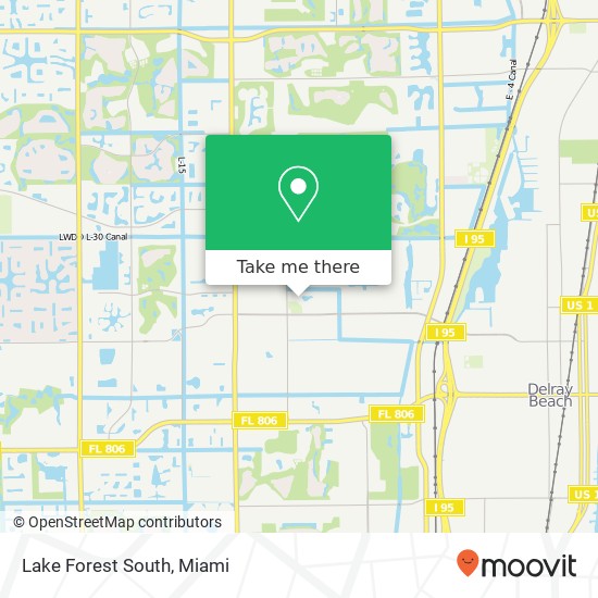 Lake Forest South map