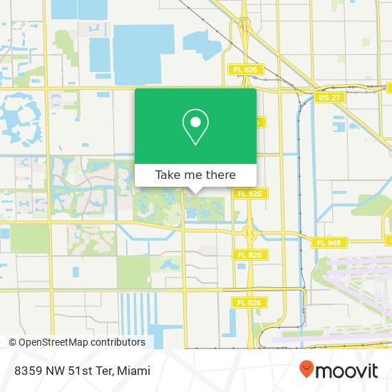 8359 NW 51st Ter map