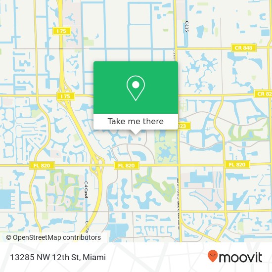 13285 NW 12th St map