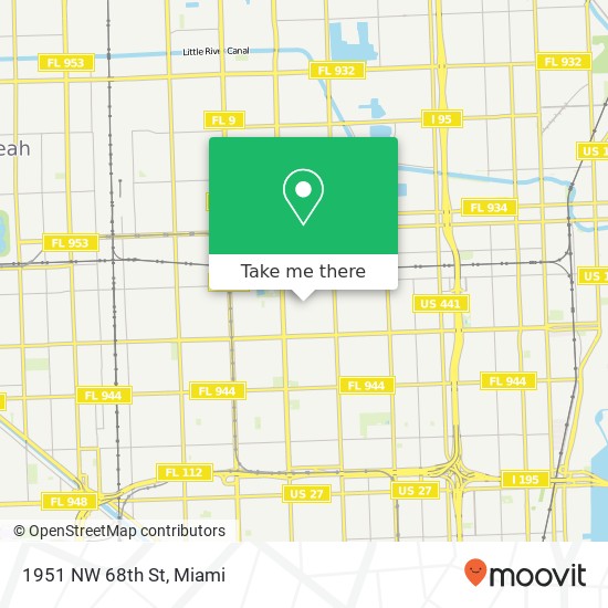 1951 NW 68th St map