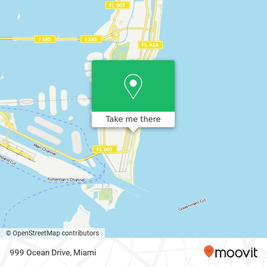 999 Ocean Drive map