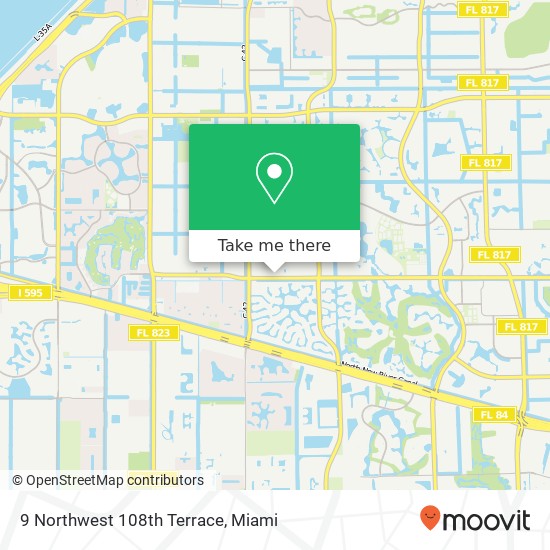 9 Northwest 108th Terrace map