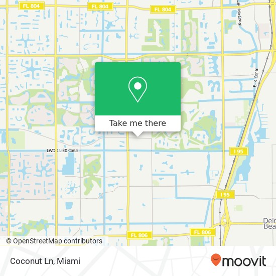 Coconut Ln map