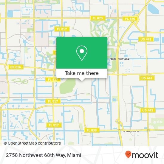 2758 Northwest 68th Way map