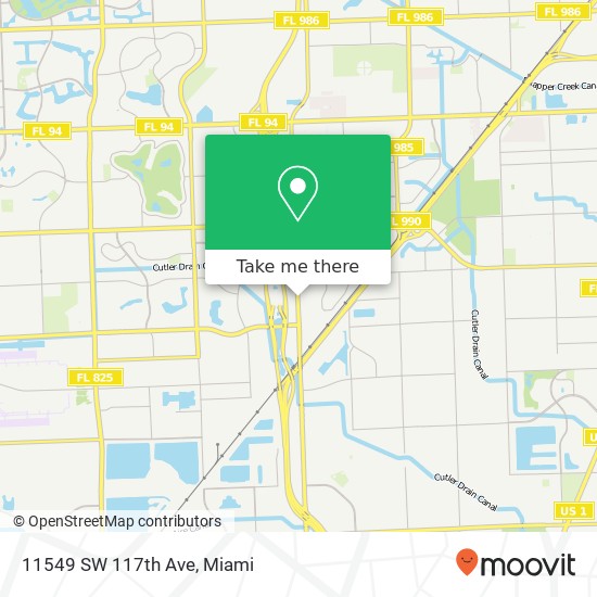 11549 SW 117th Ave map