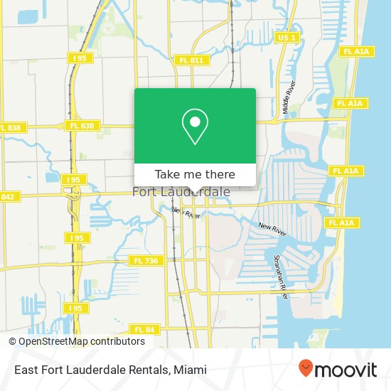Mapa de East Fort Lauderdale Rentals