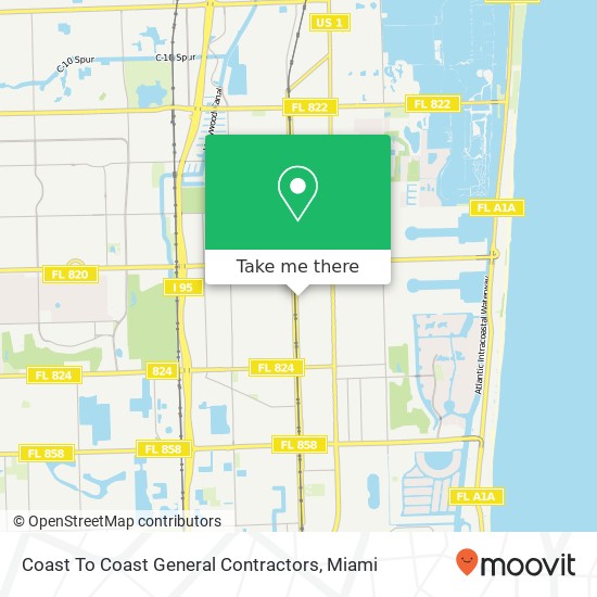 Mapa de Coast To Coast General Contractors