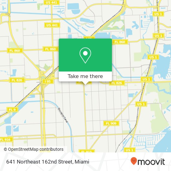 Mapa de 641 Northeast 162nd Street