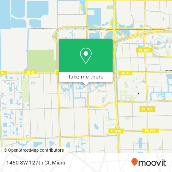 1450 SW 127th Ct map