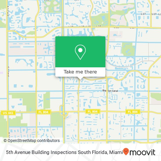 Mapa de 5th Avenue Building Inspections South Florida