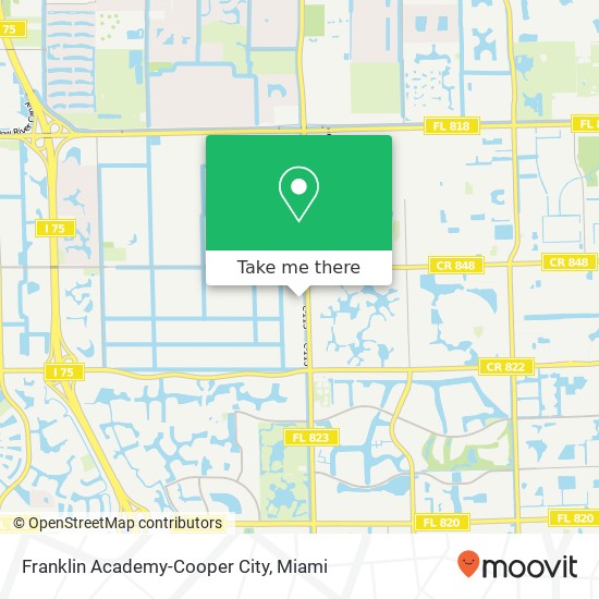 Franklin Academy-Cooper City map