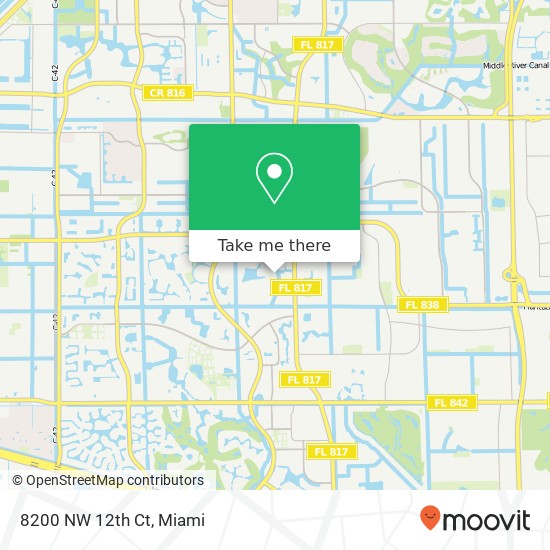 Mapa de 8200 NW 12th Ct