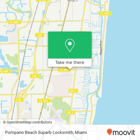 Mapa de Pompano Beach Superb Locksmith