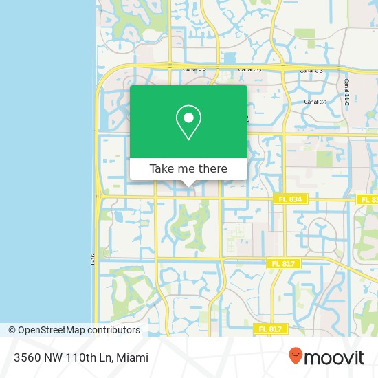 Mapa de 3560 NW 110th Ln