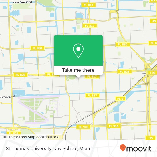 St Thomas University Law School map