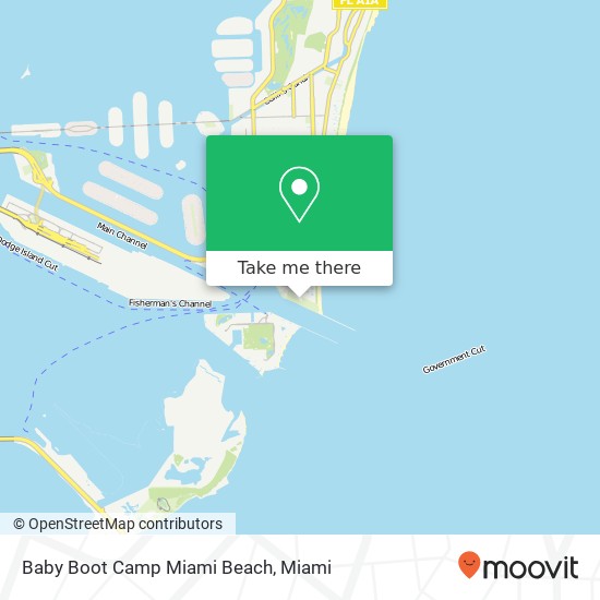 Baby Boot Camp Miami Beach map