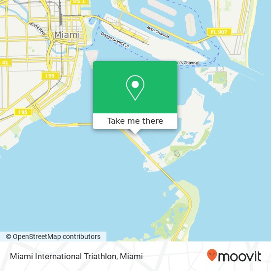 Mapa de Miami International Triathlon