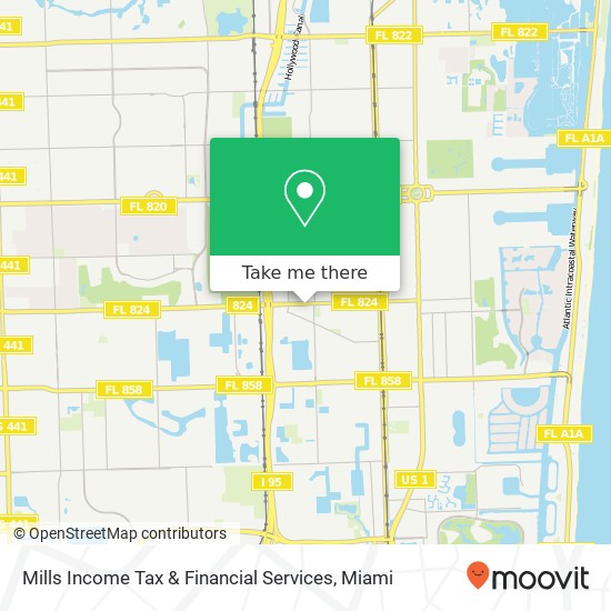 Mapa de Mills Income Tax & Financial Services