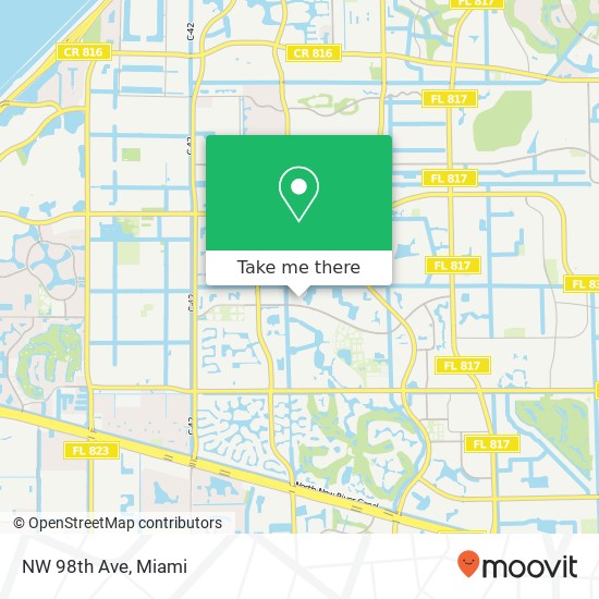 NW 98th Ave map